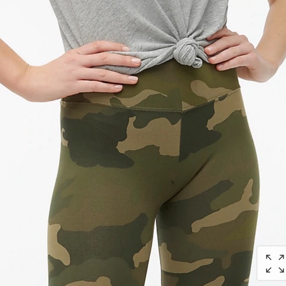 NWT J. Crew Printed full-length everyday leggings Camo - Picture 3 of 8